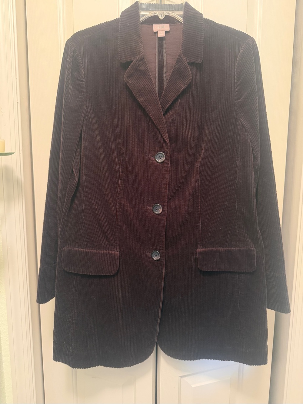 J. Jill Dark Brown Corduroy Blazer